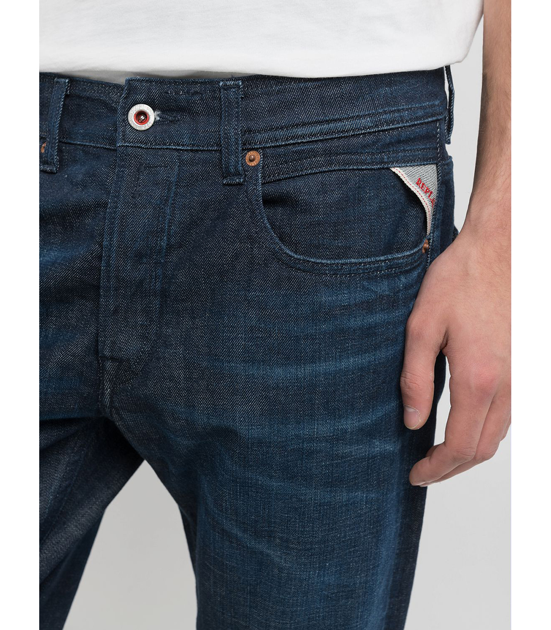 ストレートフィットGROVER Rロゴデニム 詳細画像 ダークブルー 9